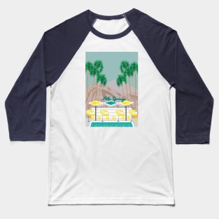 Palm Springs Pool Baseball T-Shirt